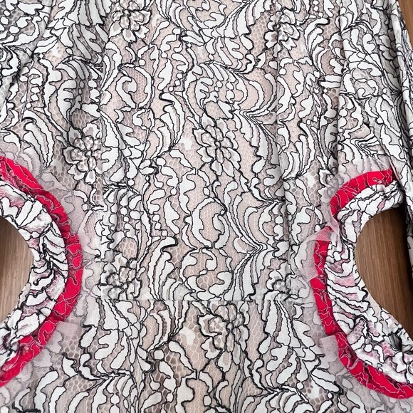 BCBG Lace Cutout Top with bell sleeves - Picture 4 of 4